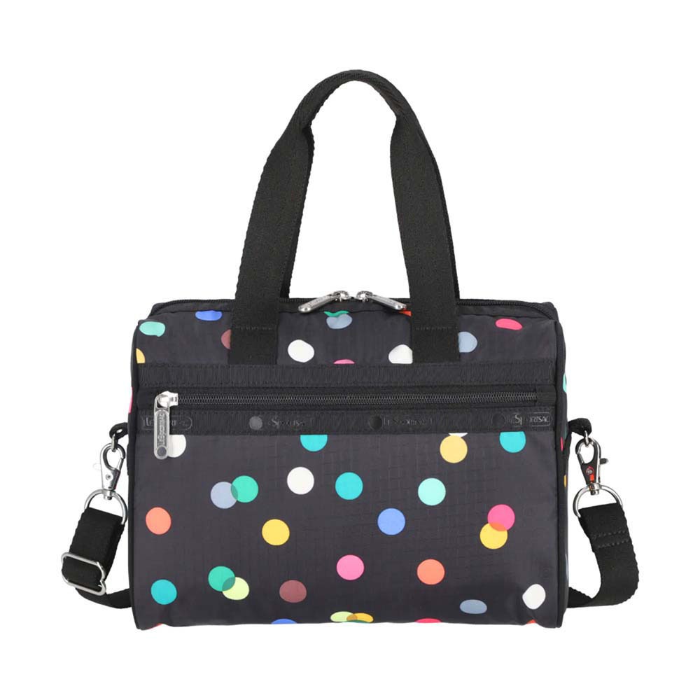 LeSportsac Everyday Sm Satchel 旅行包 日常兩用包/ 漂浮氣球 黑色, , large