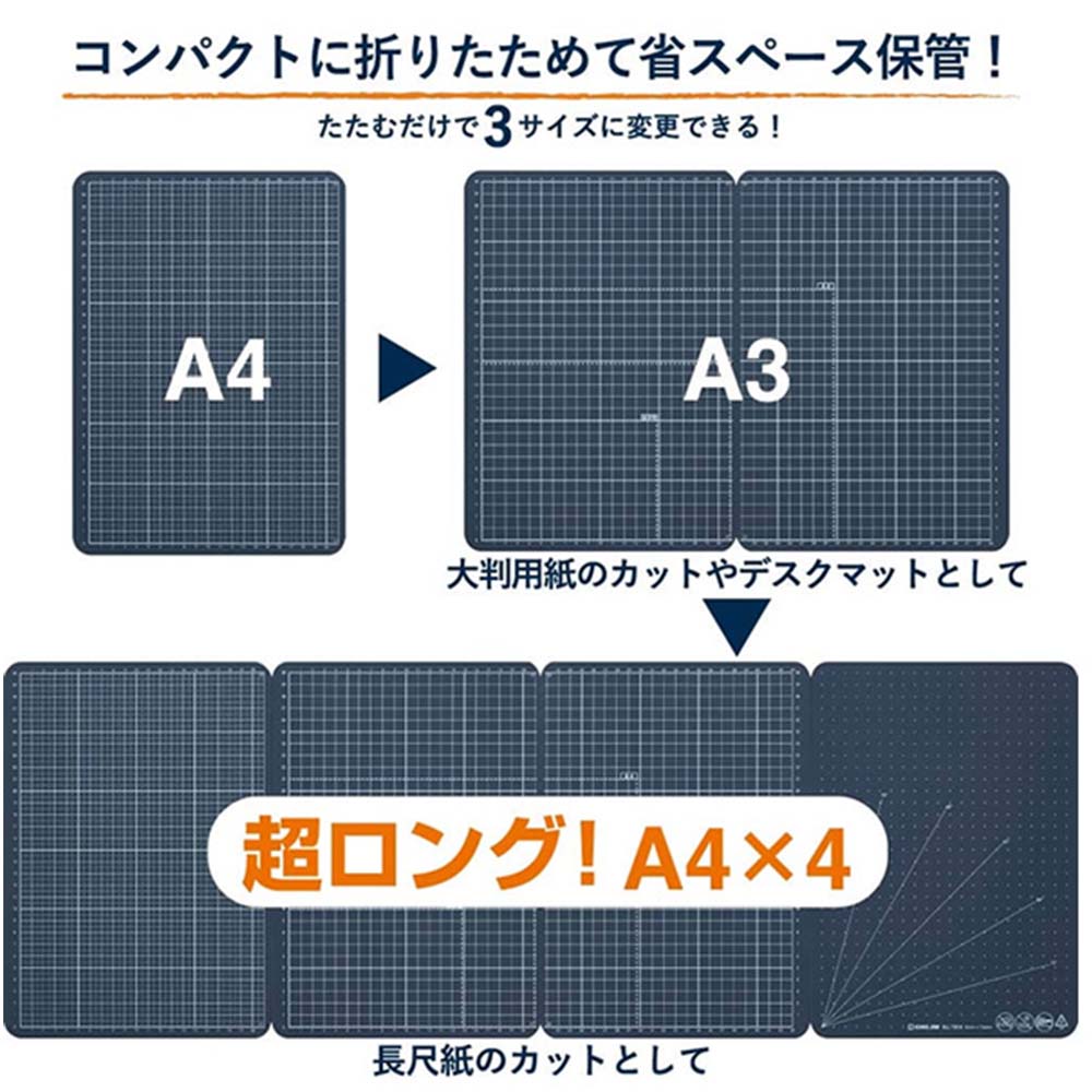 需預訂【KING JIM】多用途可折疊切割墊 (7804), , large