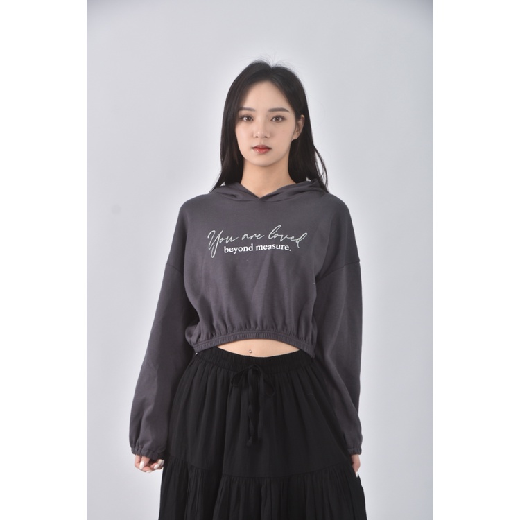 (XL) xenra質感連帽灰色長袖上衣二手衣, , large