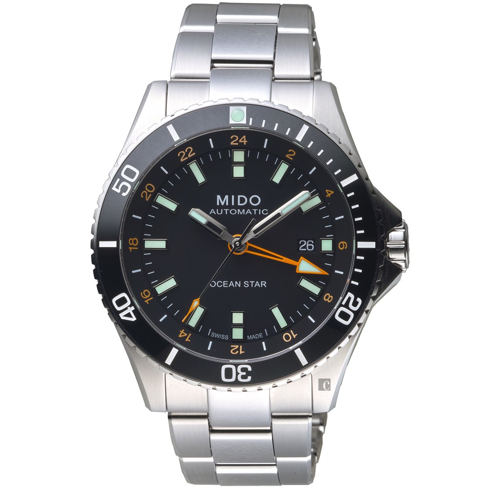 MIDO美度 Ocean Star 海洋之星 GMT 200米潛水機械錶-44mm  M0266291105101, , large