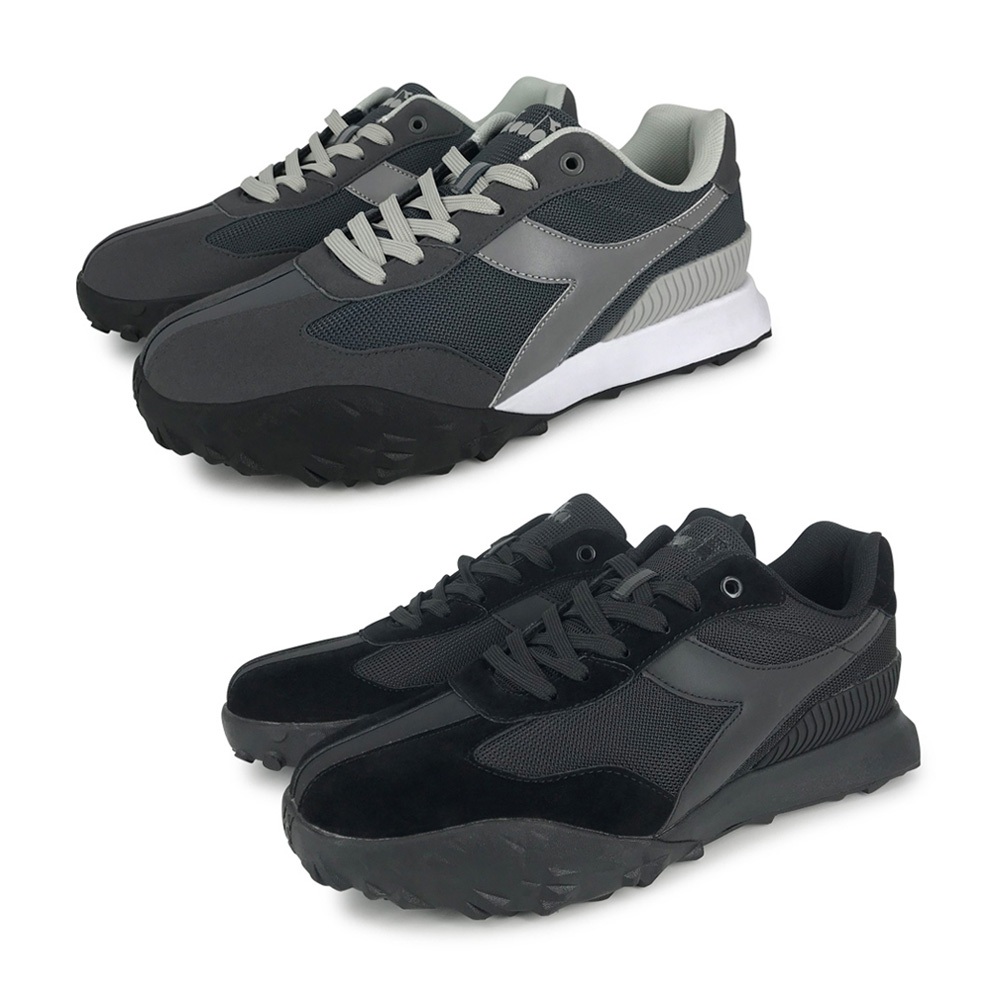 DIADORA迪亞多那 時尚耐髒運動鞋 男運動鞋 男鞋 透氣 散熱 除濕 反光 輕量 吸震 減壓 回彈 防滑 灰 黑, , large