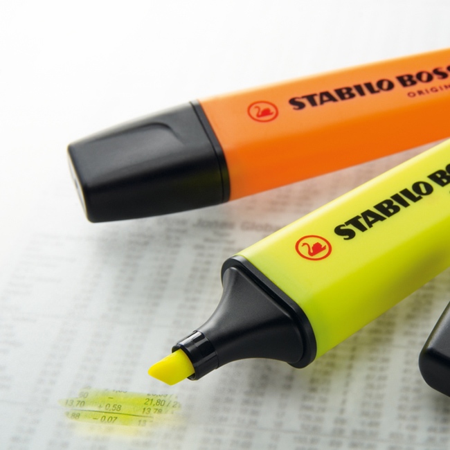 【德國天鵝STABILO】BOSS ORIGINAL 波士經典螢光筆4色(ST70/4), , large