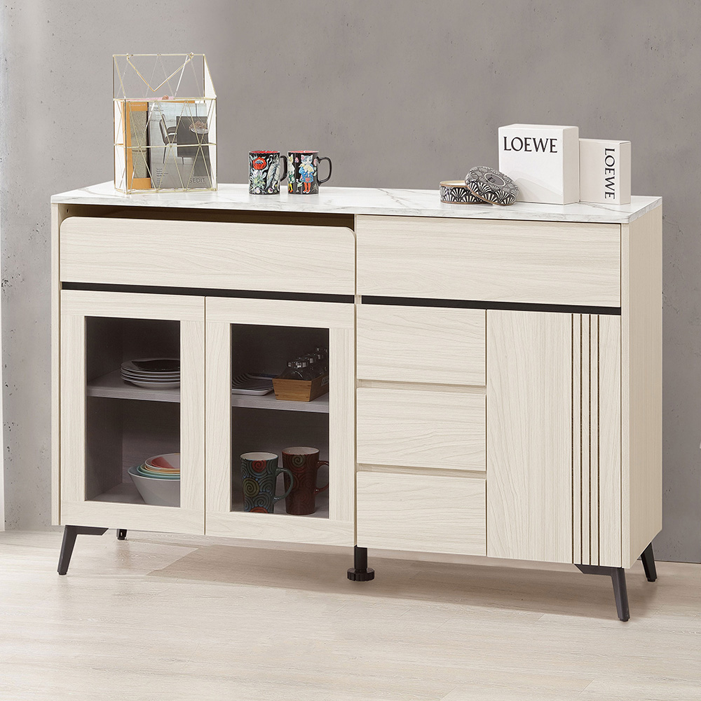 【Homelike】 喜家居4.5尺抽屜餐櫃(2542)