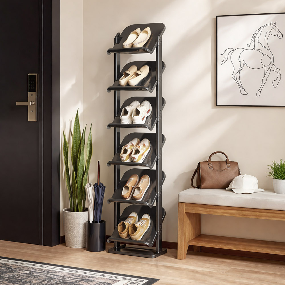 【AOTTO】簡約直立式六層鞋架(AS-231), , large