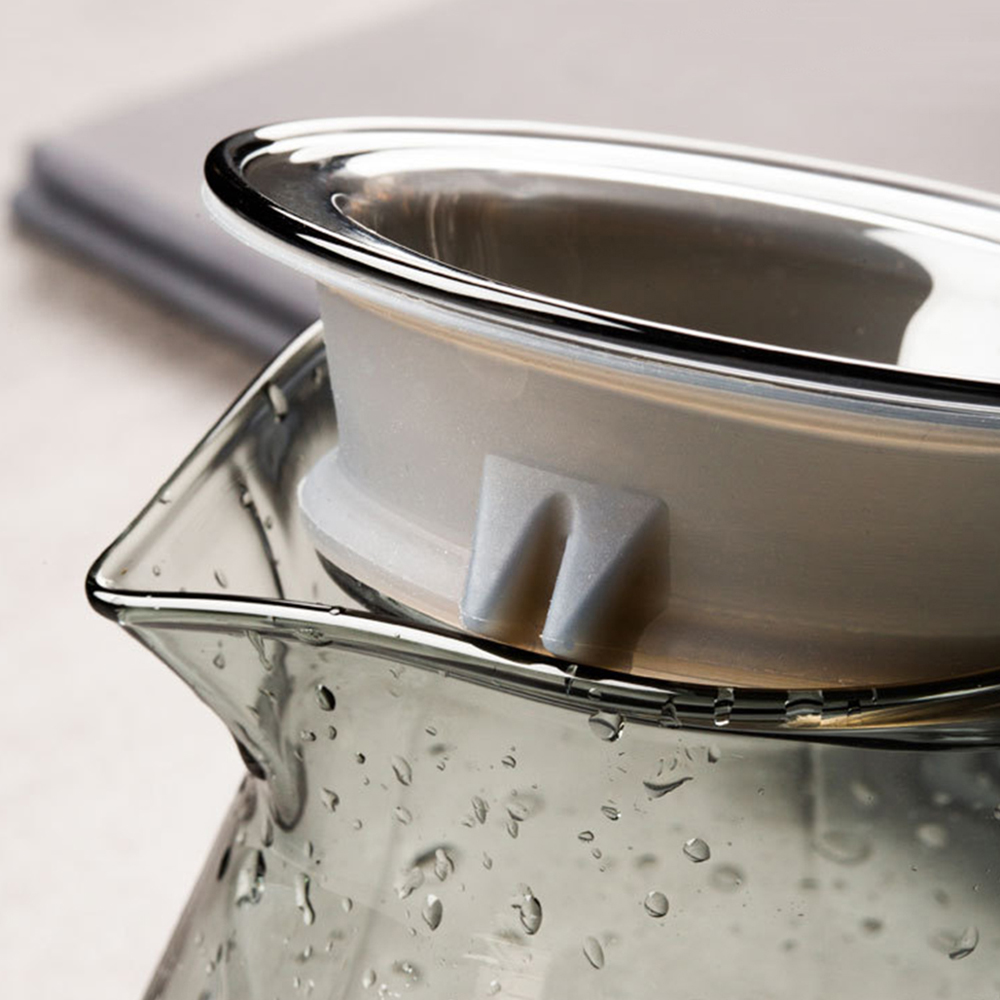 【GlassKing】GK-840 黑耀鑽石壺 手沖咖啡壺 耐熱直火壺 耐熱玻璃壺 咖啡壺 泡茶壺 分享壺 下接壺, , large