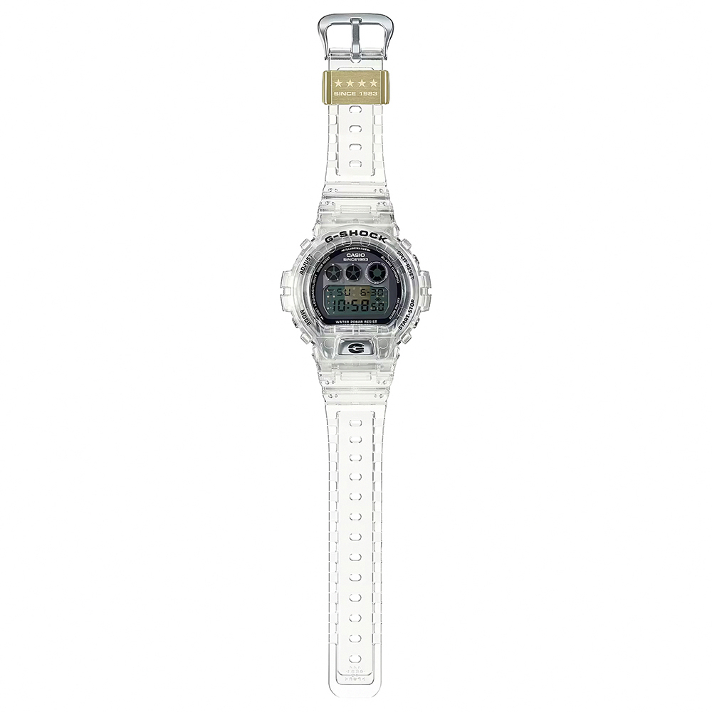 CASIO 卡西歐 G-SHOCK 40周年透明限量版透視機芯手錶 DW-6940RX-7, , large