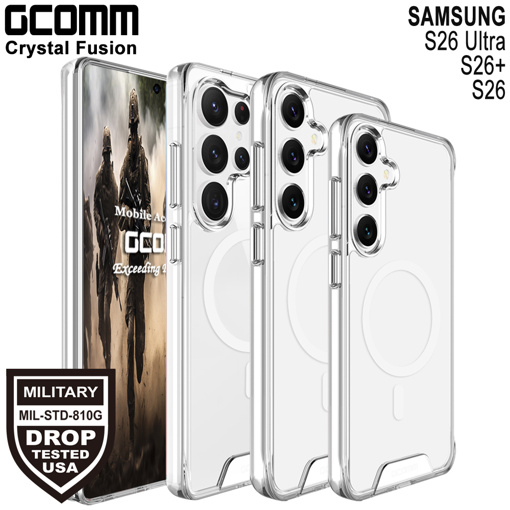 GCOMM 三星 S26 磁吸晶透軍規防摔殼 Crystal Fusion MagSafe, , large