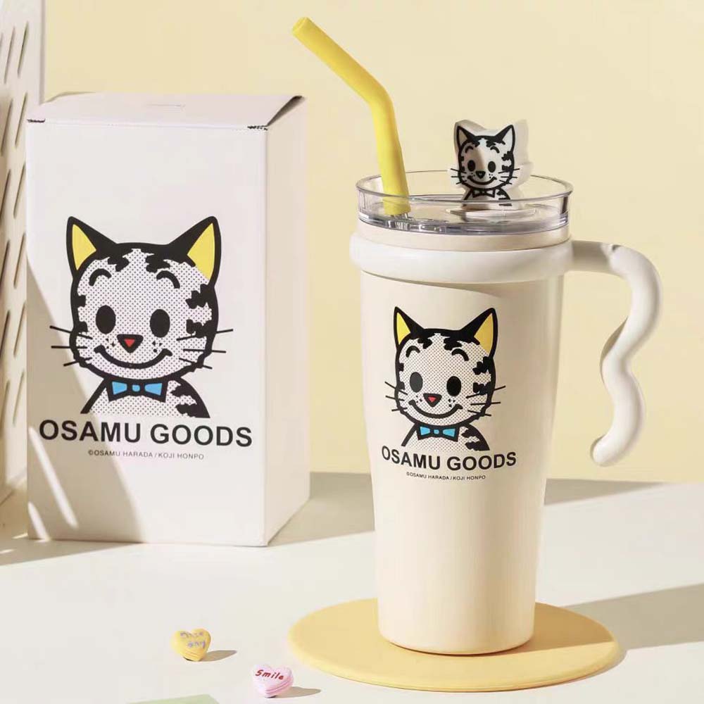 BEDDY BEAR 杯具熊 巨巨保溫杯 海量系列900ml帶柄吸管杯 茶水分離CAT, , large