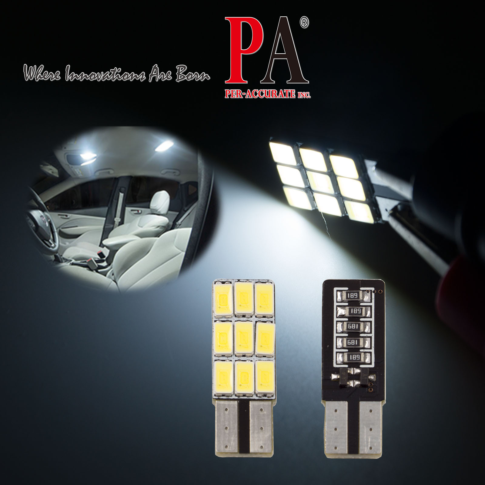 [PA LED] 9晶 5630 SMD LED 白光 室內燈 行李箱燈 閱讀燈, , large