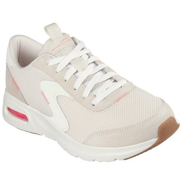 Kixpress-Skechers Skech-air Court 女 休閒鞋 運動鞋 復古 氣墊 舒適 米 粉 [150076NTHP], , large
