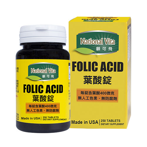 National Vita Folic Acid 400mcg Tablets, , large