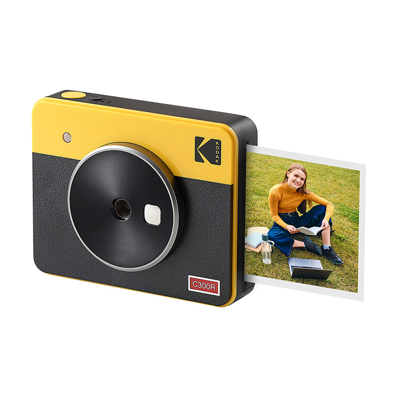 [KODAK] 柯達 C300R 拍立得口袋相印機加贈30張相紙-黃, , large