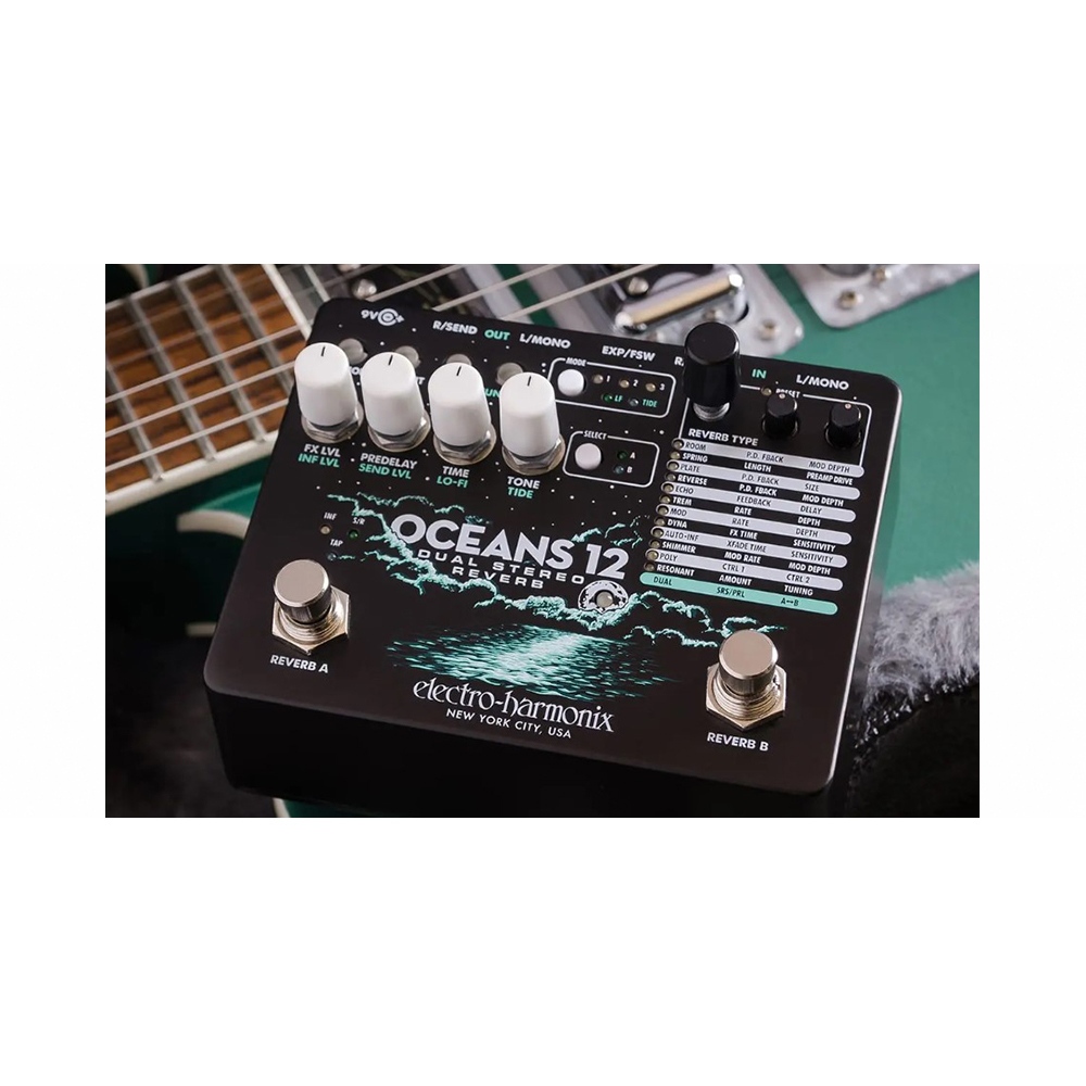 Electro Harmonix Oceans 12 Reverb 效果器【敦煌樂器】, , large