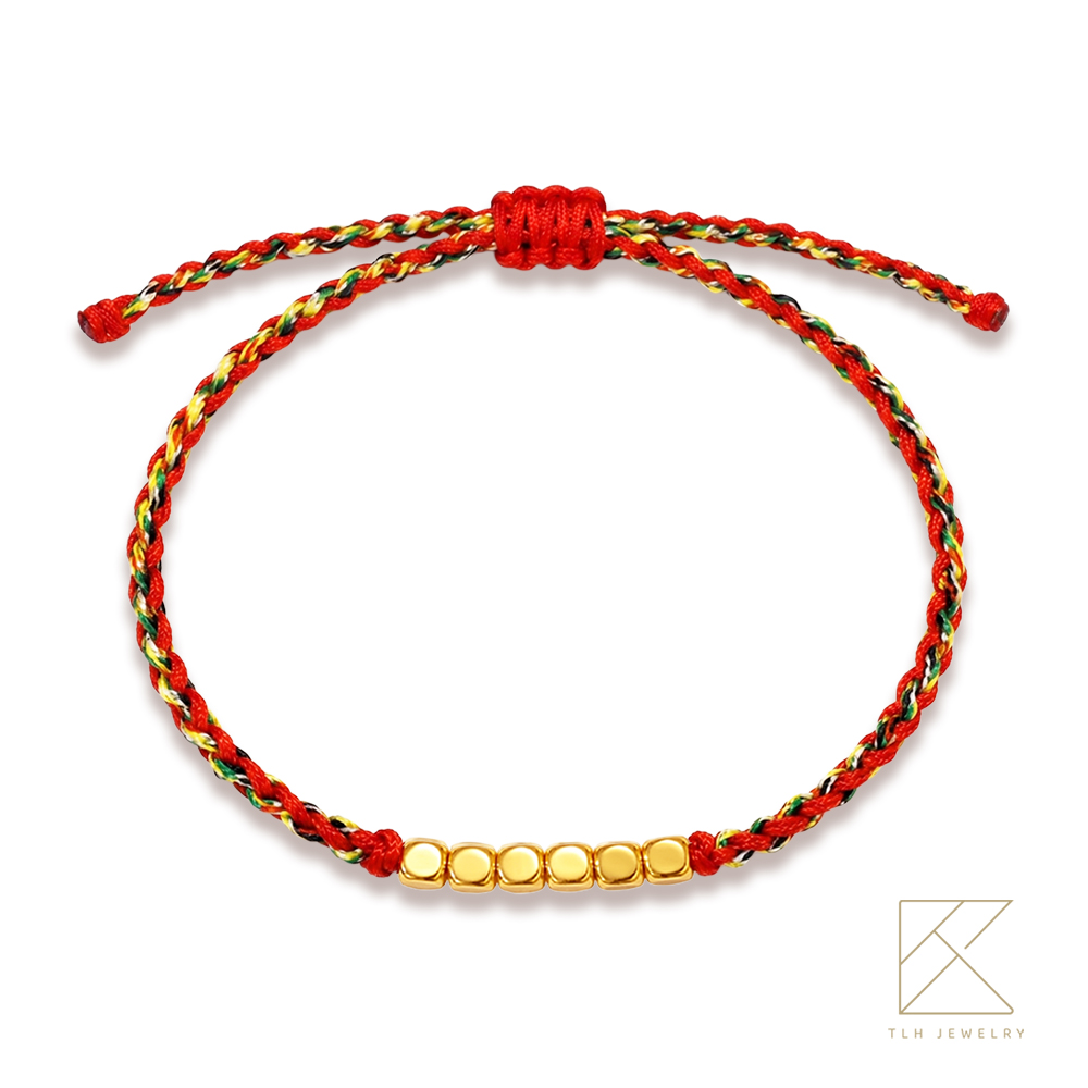 【TLH】母親節限定 黃金墜手鍊 純金999 甜入心糖 約重0.03錢&plusmn;0.01 贈母親節禮盒包裝, , large