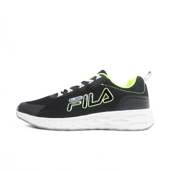 Fila Advance 男 慢跑鞋 緩衝 彈力 黑 綠 [1-J319W-016], , large