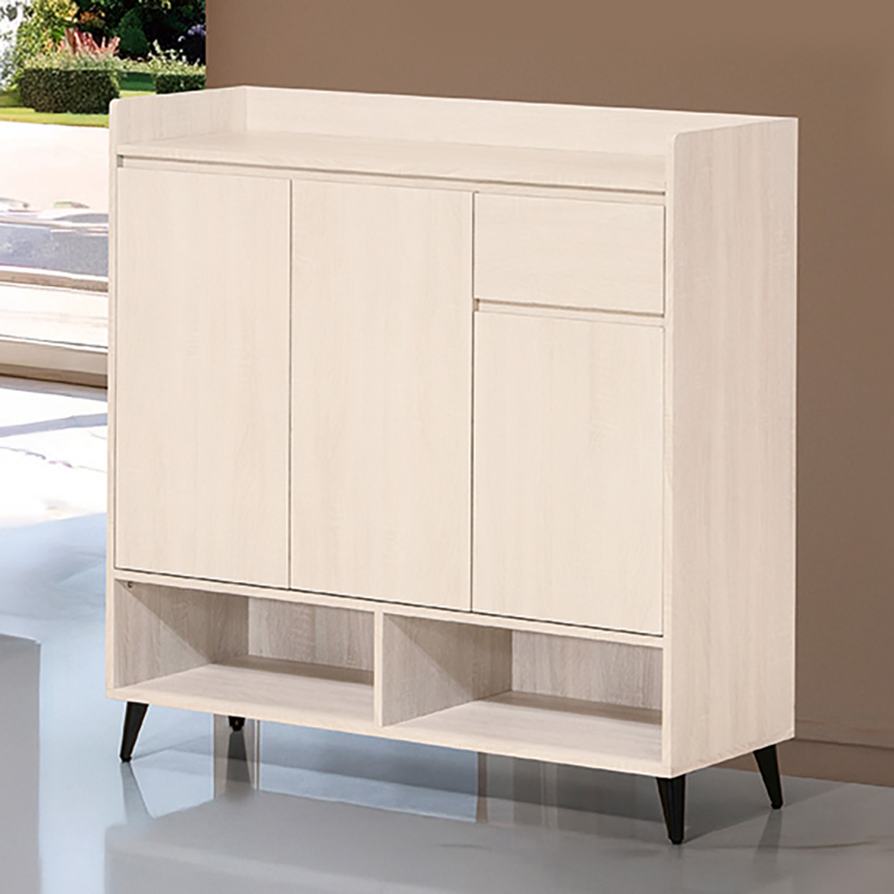 【Hampton 漢汀堡】菈雅白梧桐4尺鞋櫃, , large