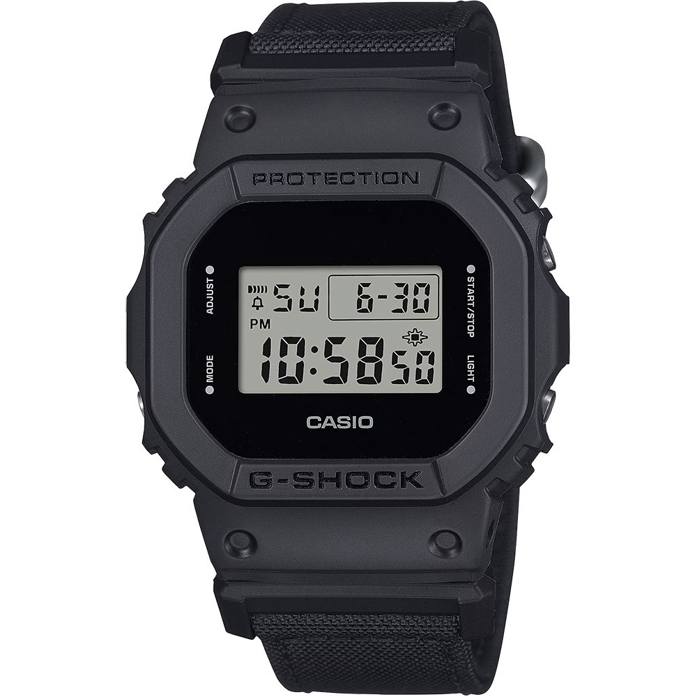 CASIO 卡西歐 G-SHOCK 尼龍錶帶 電子手錶 DW-5600BCE-1, , large