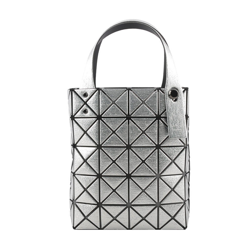 ISSEY MIYAKE BAO BAO 5X4 立體金屬色迷你方盒手提包/銀色, , large