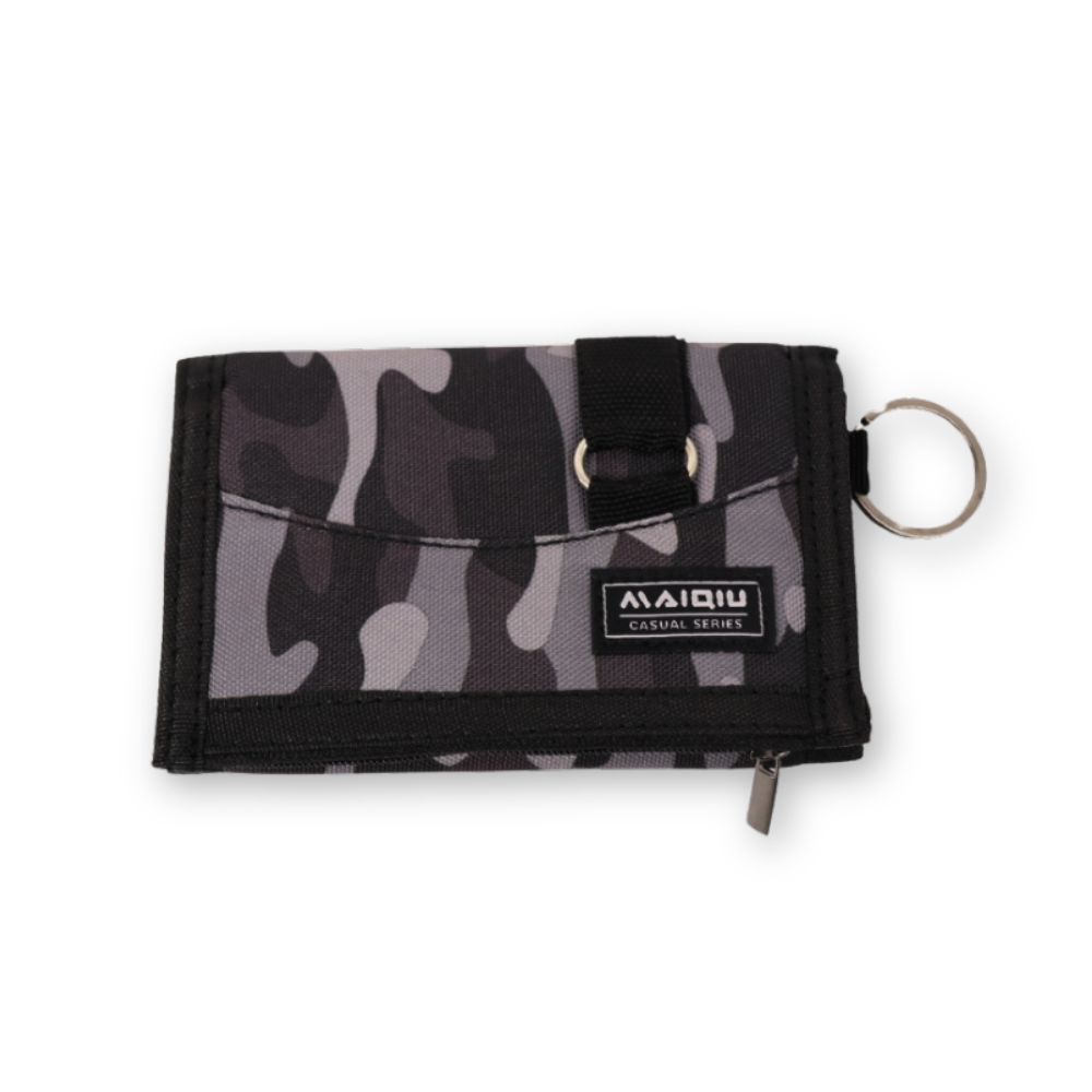 【MQ】Nylon tri-fold short clip, , large