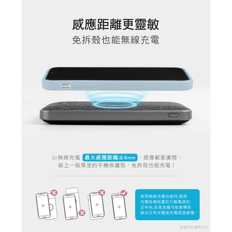 aibo PD無線快充10000mAh行動電源【現貨】PD快充 TYPE-C Qi無線充電 行動充 無線充行動電源, , large