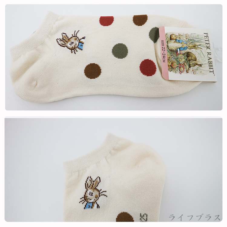 比得兔緹花船型襪-SK3414/3415/3449-12雙入, , large