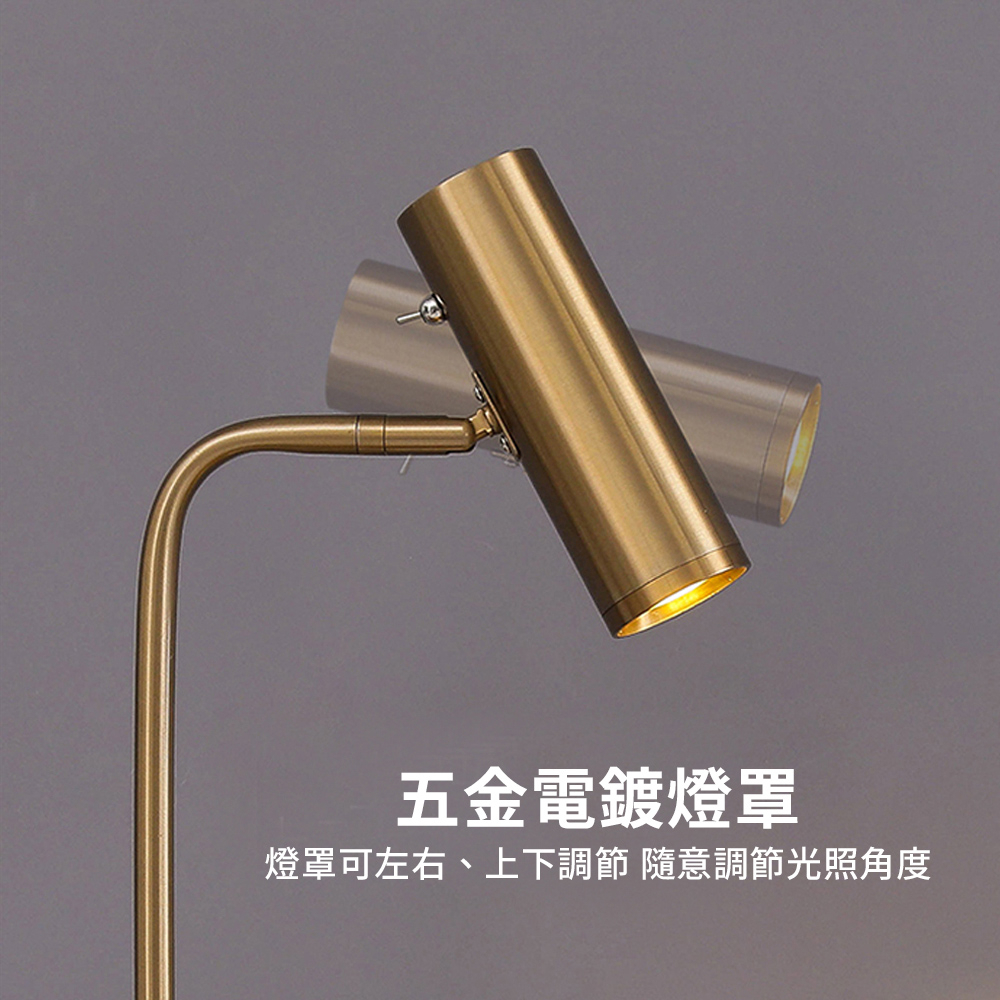【H&R安室家】 LED克拉克檯燈 桌燈 閱讀燈 ZA0260, , large