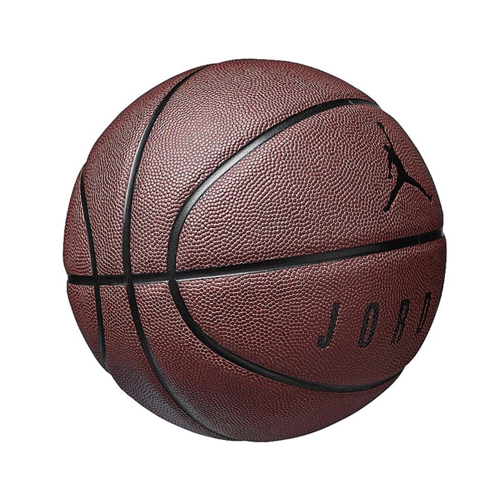 NIKE JORDAN ULTIMATE 8P 7號球 比賽 訓練 運動 標準籃球 深溝紋 抗汙 深琥珀 紅 黑綠 黑黃, 黑黃, large