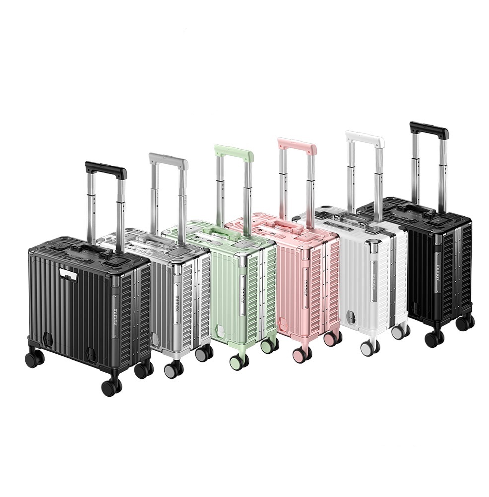 mimax Mimei Lightweight Multi-Function 18-Inch Carry-On Luggage, , large