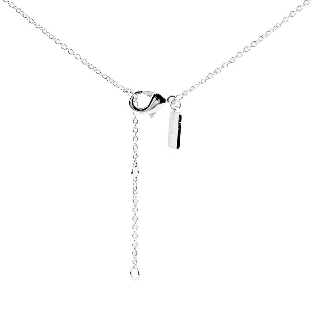 COACH C Logo水鑽項鍊/銀色, , large