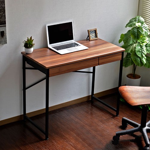 《C&B》Justice系列實用風兩抽電腦書桌/台灣生產/電腦桌/書桌, , large