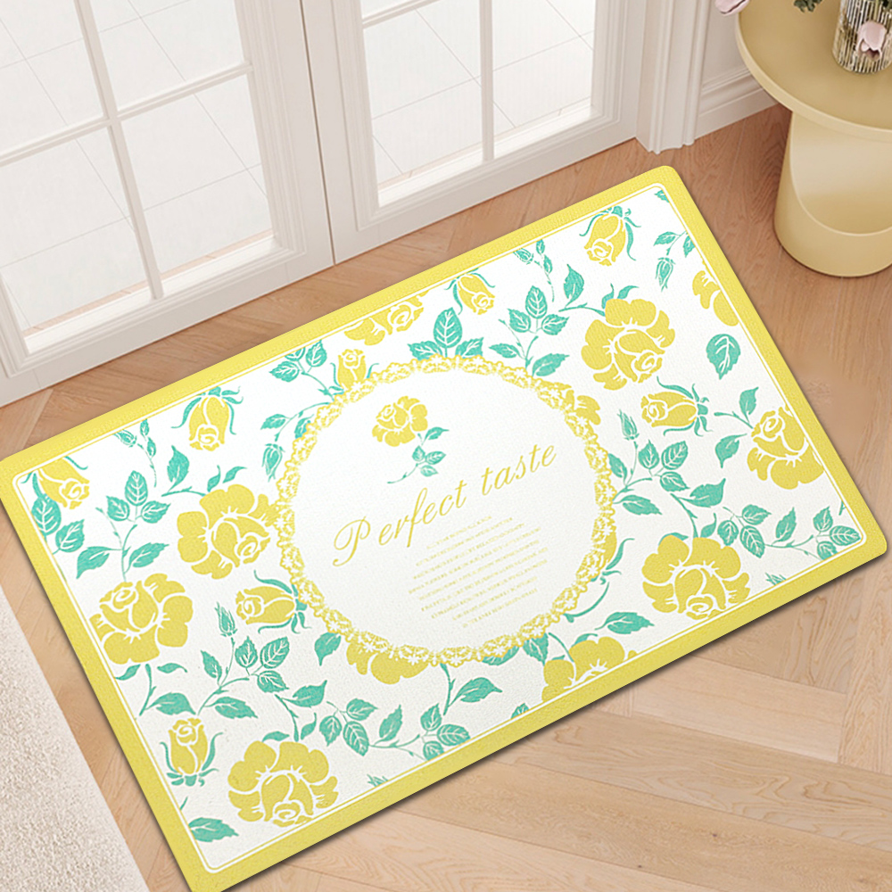 [寢室安居] 軟式珪藻土吸水止滑地墊彩印(硅藻/踏墊/吸水/止滑/速乾), , large