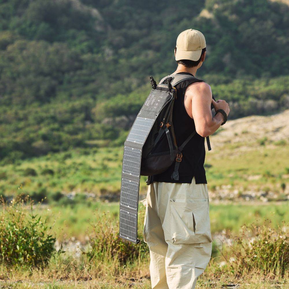 【emirai】High-mobility 30W adventure solar panel! Charge your phone and power bank with sunlight!, , large