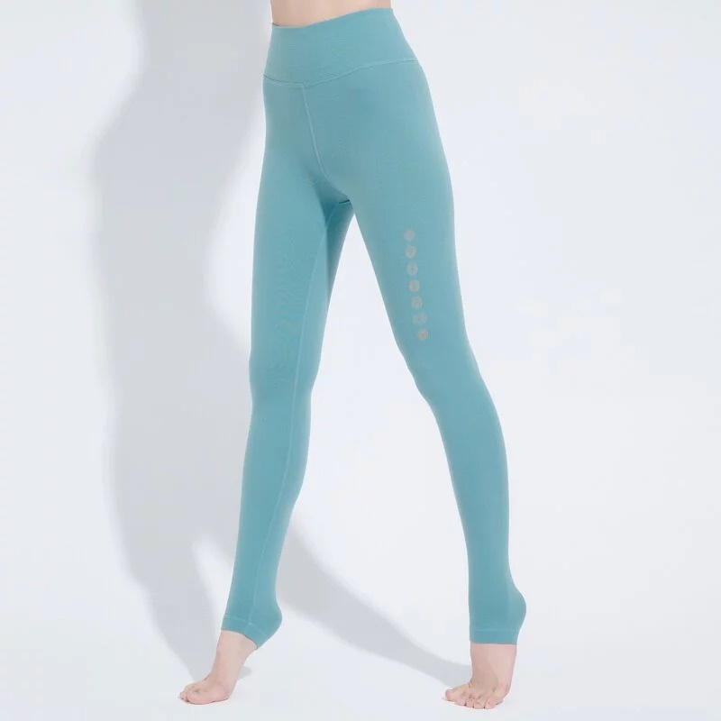 YOGA FLOW Chakra Pants - 脈輪柔彈緊身長褲 - 尼羅藍 Nile Blue, , large