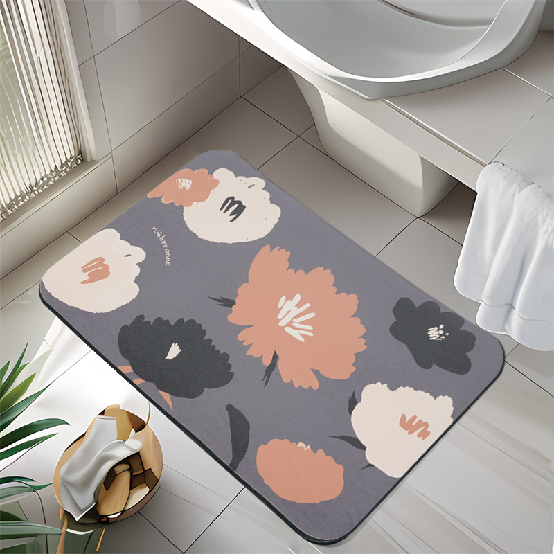 【Monster】 Soft Diatomaceous Earth Absorbent Mat – Dreamscape Series (60x40cm) – Verdant Serenity, , large