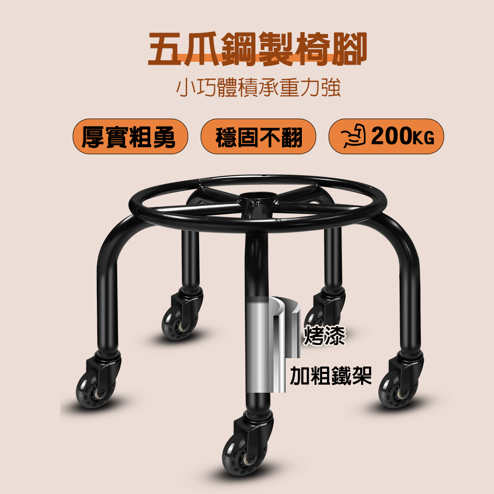 [G+ Home] No Assembly Required Comfort Lumbar Support Swivel Sofa Chair - Brown Back Black (2" Solid Black Wheels), 棕背黑, large