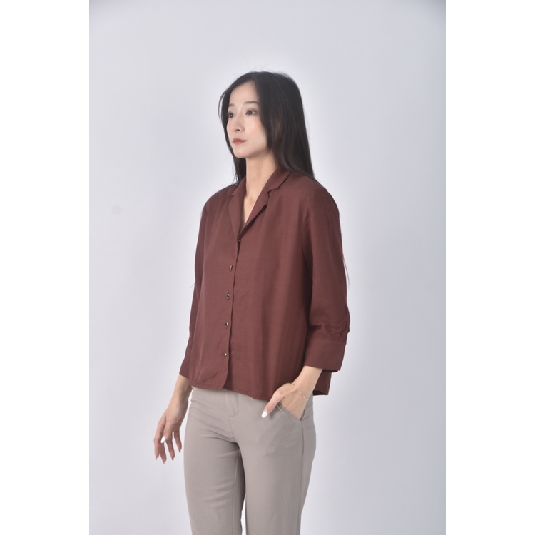 (S) dresseum質感紅色長袖上衣二手衣, , large