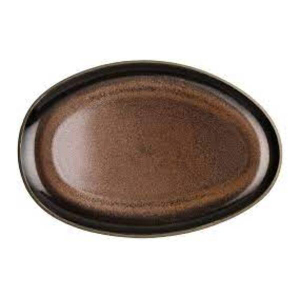 Rosenthal-Junto shaped round plate - brown bronze 28.5cm, , large
