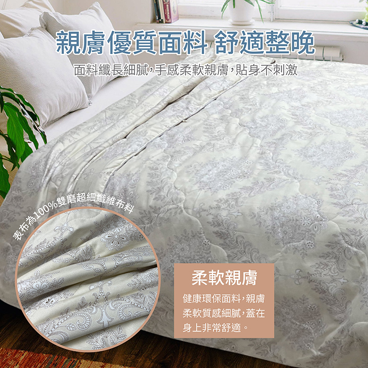 【多利寶寢具】INDIAN可水洗舒柔抗菌四季被胎/夏被胎/棉被胎, , large