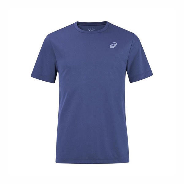 Asics 男女 T恤 運動上衣 休閒短袖 亞洲版 深藍 [2031E355-401], , large