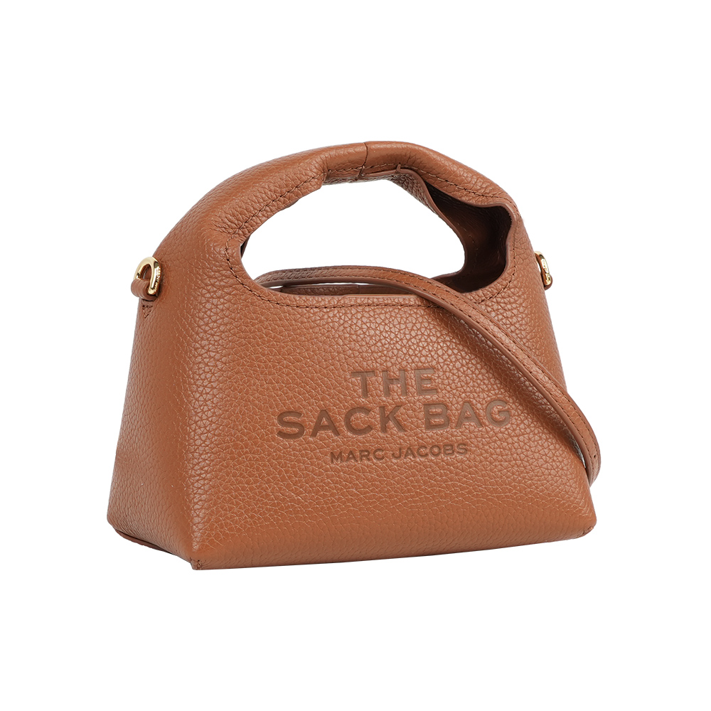 MARC  JACOBS The Sack Bag 牛皮二用包(Micro)(堅果棕), , large