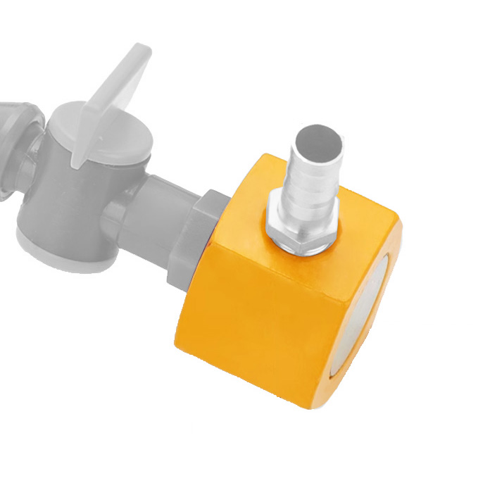 磁性噴油座 一進一出 切削噴油/車銑/CNC/冷卻用, , large