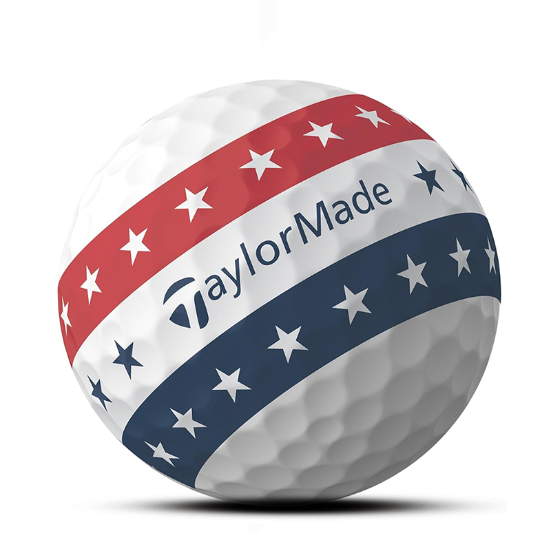 TaylorMade 高爾夫球 Tour Response Stripe USA 12入/盒 三層球, , large