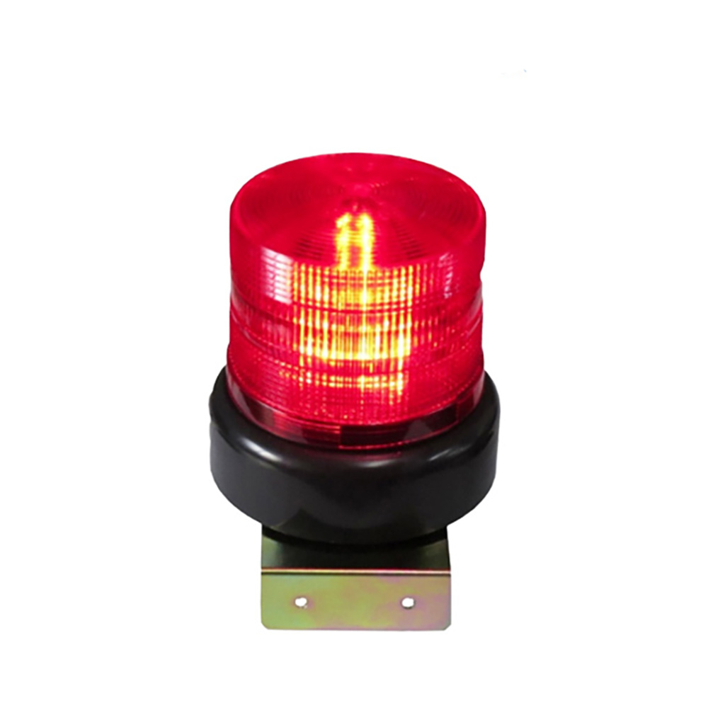昌運監視器 LD-99R13 AC220V 中型紅色LED警報旋轉燈(含L鍍鋅鐵板支架及蜂鳴器), , large