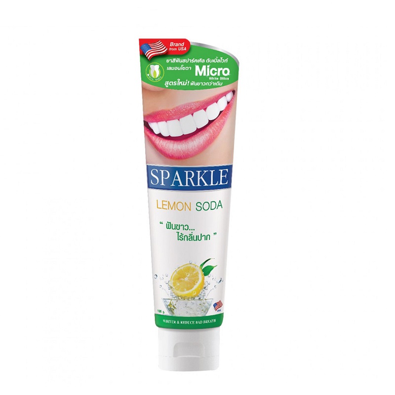 SPARKLE 專業亮白牙膏-檸檬蘇打100g, , large