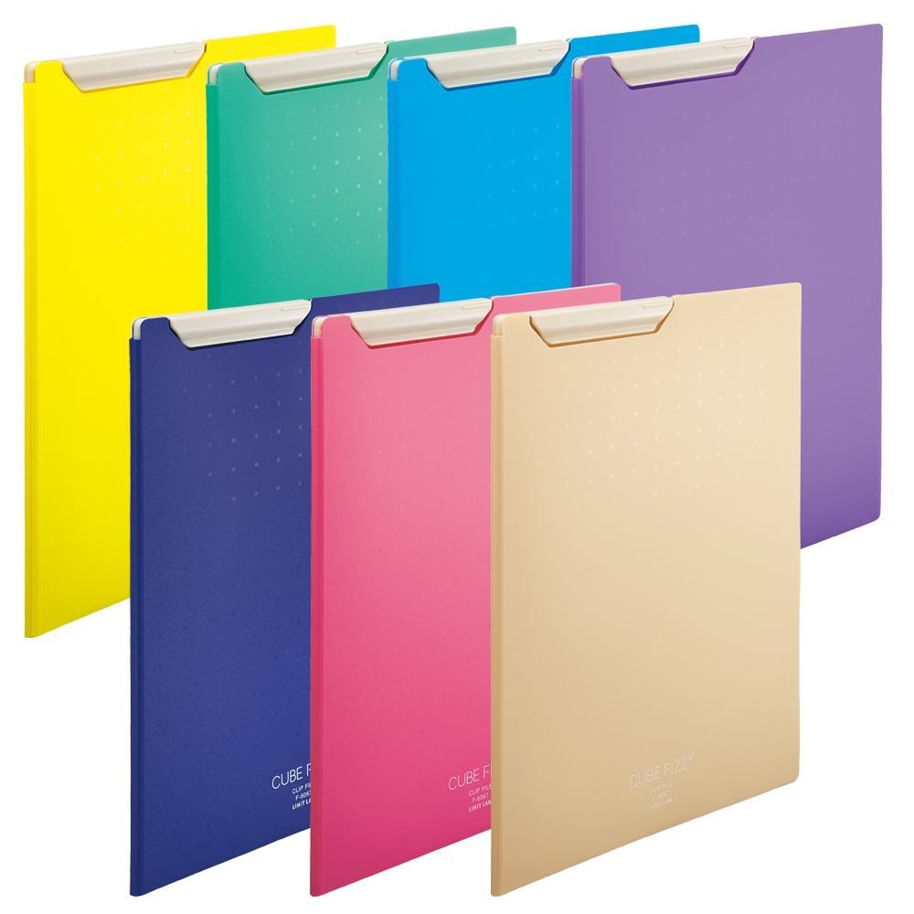 LIHIT LAB. A4 板夾-CUBE FIZZ(F-6067)粉, , large