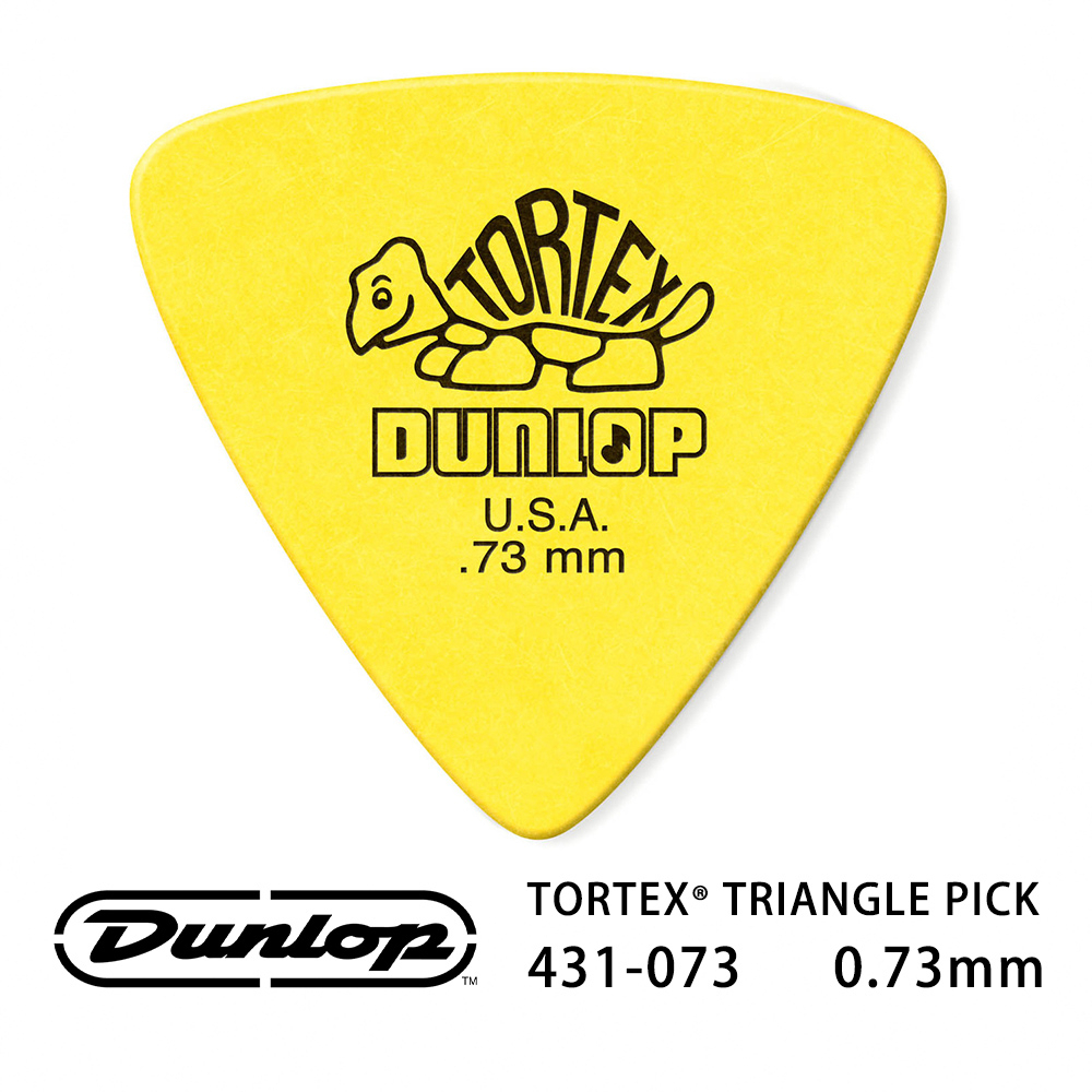 Jim Dunlop Tortex Triangle 431R 0.73mm Pick (三片、十片組)【敦煌樂器】, , large