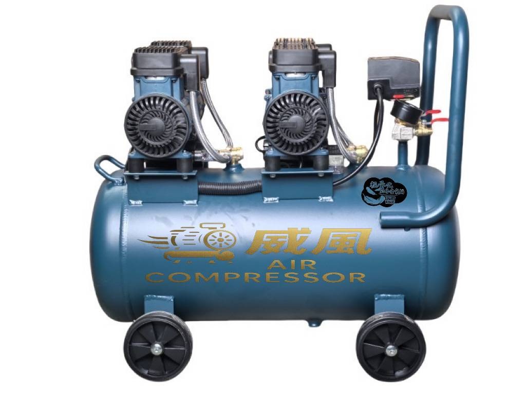 WIN五金 台灣品牌 威風牌 無油 無碳刷 <WA-2515A鐵桶15L>鐵桶式空壓機 110V 純銅馬達 無油空壓機 快速打氣機 打氣機 快速空壓機, , large