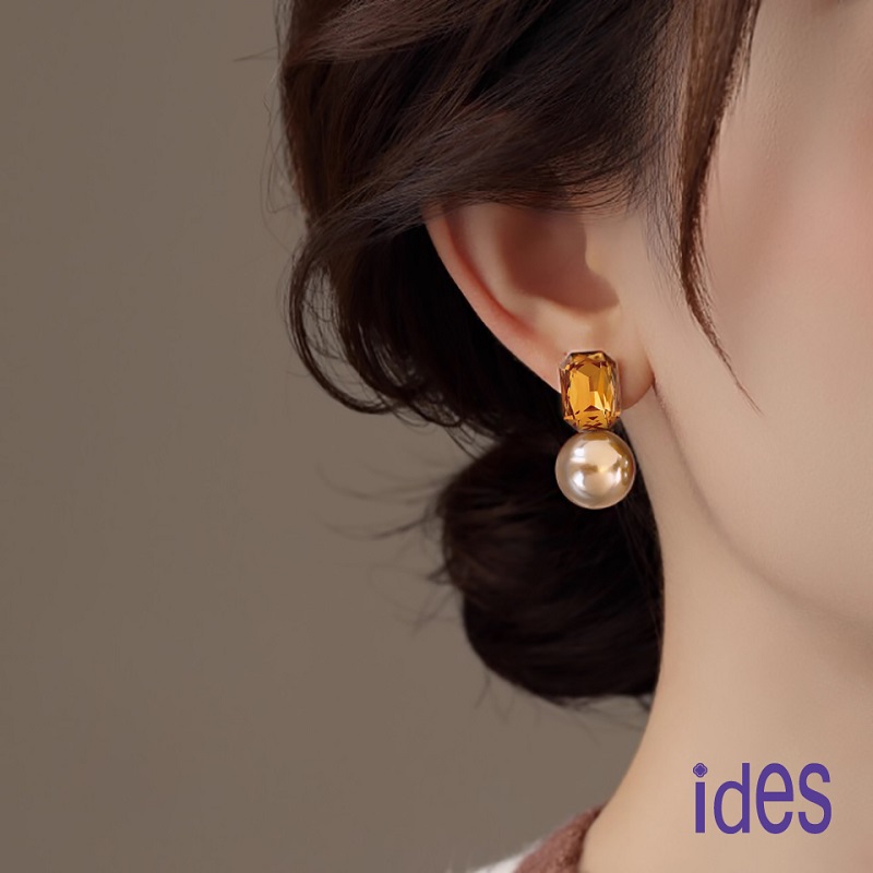 [ides愛蒂思] 輕珠寶時尚設計都會系列耳環/時尚金, , large