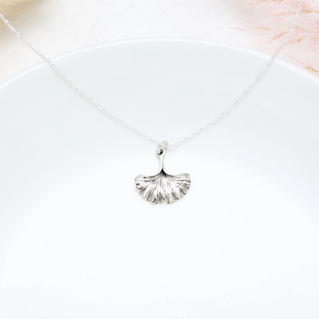 【Angel & Me】銀杏 葉 Ginko Leaf s925 純銀 項鍊 生日 情人節 聖誕節 禮物, , large