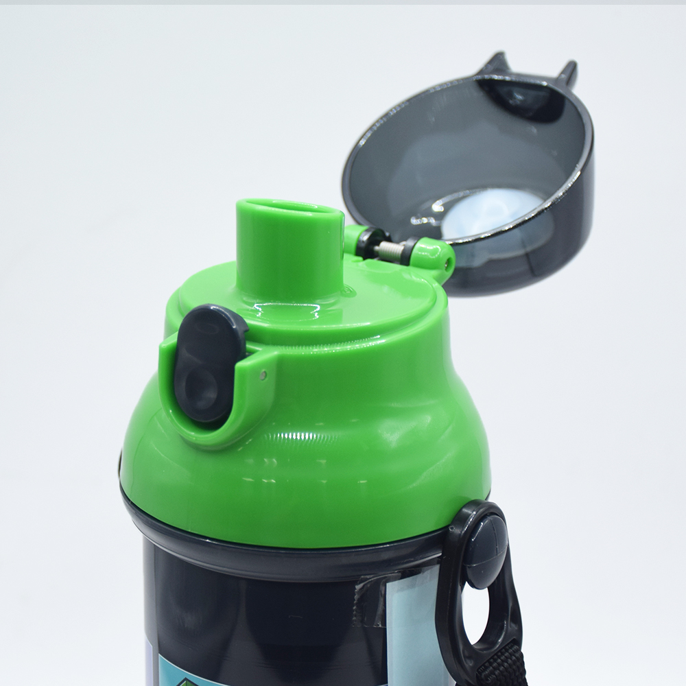 【百科良品】日本製 創世神 麥塊 彈蓋直飲水壺 隨身瓶 480ML(附背帶), , large